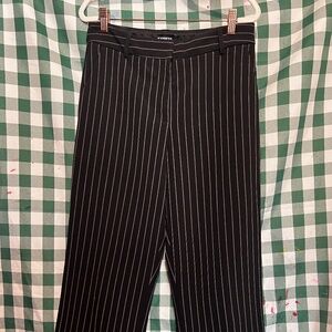 Express Pinstripe Straight Leg Pants